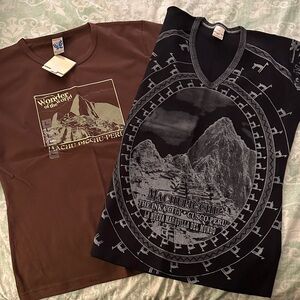 Set of 2 Machu Picchu, Peru Graphic T-Shirts